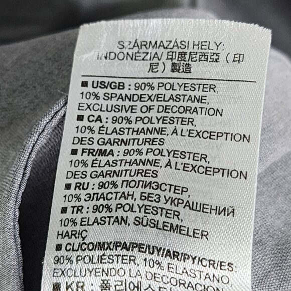 Womens Gray GapFit Jacket Full Zip Long Sleeve Mock Neck Polyester Blend Size XL - Picture 8 of 12